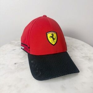 Scuderia Ferrari Racing Baseball Cap Hat One Size New! Red Black
